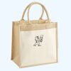 Cotton Pocket Jute Midi Tote Thumbnail
