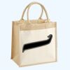 Cotton Pocket Jute Midi Tote Thumbnail