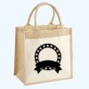 Cotton Pocket Jute Midi Tote Thumbnail