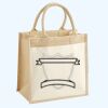 Cotton Pocket Jute Midi Tote Thumbnail