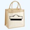 Cotton Pocket Jute Midi Tote Thumbnail