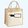 Cotton Pocket Jute Midi Tote Thumbnail