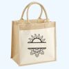 Cotton Pocket Jute Midi Tote Thumbnail