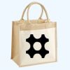 Cotton Pocket Jute Midi Tote Thumbnail