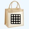 Cotton Pocket Jute Midi Tote Thumbnail