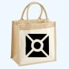 Cotton Pocket Jute Midi Tote Thumbnail