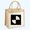 Cotton Pocket Jute Midi Tote Thumbnail