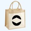 Cotton Pocket Jute Midi Tote Thumbnail