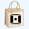 Cotton Pocket Jute Midi Tote Thumbnail