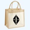 Cotton Pocket Jute Midi Tote Thumbnail