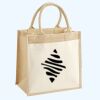 Cotton Pocket Jute Midi Tote Thumbnail