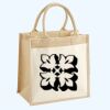 Cotton Pocket Jute Midi Tote Thumbnail