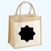 Cotton Pocket Jute Midi Tote Thumbnail