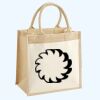 Cotton Pocket Jute Midi Tote Thumbnail