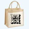 Cotton Pocket Jute Midi Tote Thumbnail