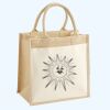 Cotton Pocket Jute Midi Tote Thumbnail