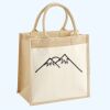 Cotton Pocket Jute Midi Tote Thumbnail