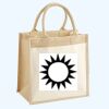 Cotton Pocket Jute Midi Tote Thumbnail