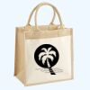 Cotton Pocket Jute Midi Tote Thumbnail