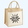 Cotton Pocket Jute Midi Tote Thumbnail