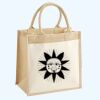 Cotton Pocket Jute Midi Tote Thumbnail