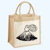 Cotton Pocket Jute Midi Tote Thumbnail