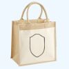 Cotton Pocket Jute Midi Tote Thumbnail