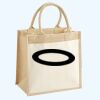 Cotton Pocket Jute Midi Tote Thumbnail