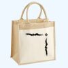Cotton Pocket Jute Midi Tote Thumbnail