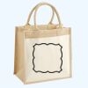 Cotton Pocket Jute Midi Tote Thumbnail