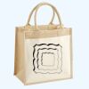 Cotton Pocket Jute Midi Tote Thumbnail