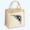 Cotton Pocket Jute Midi Tote Thumbnail