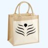 Cotton Pocket Jute Midi Tote Thumbnail