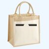 Cotton Pocket Jute Midi Tote Thumbnail