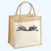 Cotton Pocket Jute Midi Tote Thumbnail