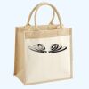 Cotton Pocket Jute Midi Tote Thumbnail