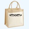 Cotton Pocket Jute Midi Tote Thumbnail