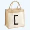 Cotton Pocket Jute Midi Tote Thumbnail