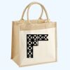 Cotton Pocket Jute Midi Tote Thumbnail