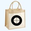 Cotton Pocket Jute Midi Tote Thumbnail