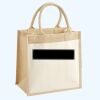 Cotton Pocket Jute Midi Tote Thumbnail