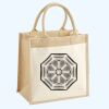 Cotton Pocket Jute Midi Tote Thumbnail