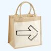 Cotton Pocket Jute Midi Tote Thumbnail