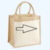 Cotton Pocket Jute Midi Tote Thumbnail