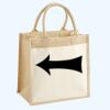 Cotton Pocket Jute Midi Tote Thumbnail
