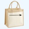 Cotton Pocket Jute Midi Tote Thumbnail