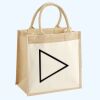 Cotton Pocket Jute Midi Tote Thumbnail