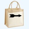 Cotton Pocket Jute Midi Tote Thumbnail