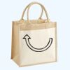 Cotton Pocket Jute Midi Tote Thumbnail