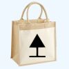 Cotton Pocket Jute Midi Tote Thumbnail